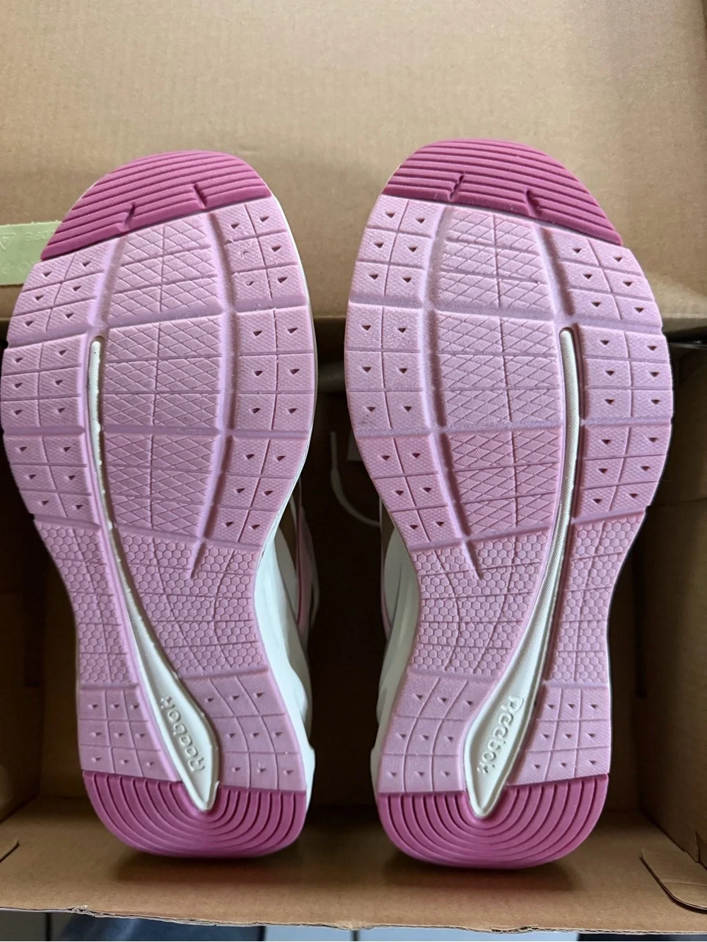 Reebok Cream and Pink Women's Athletic Sneakers 7.5